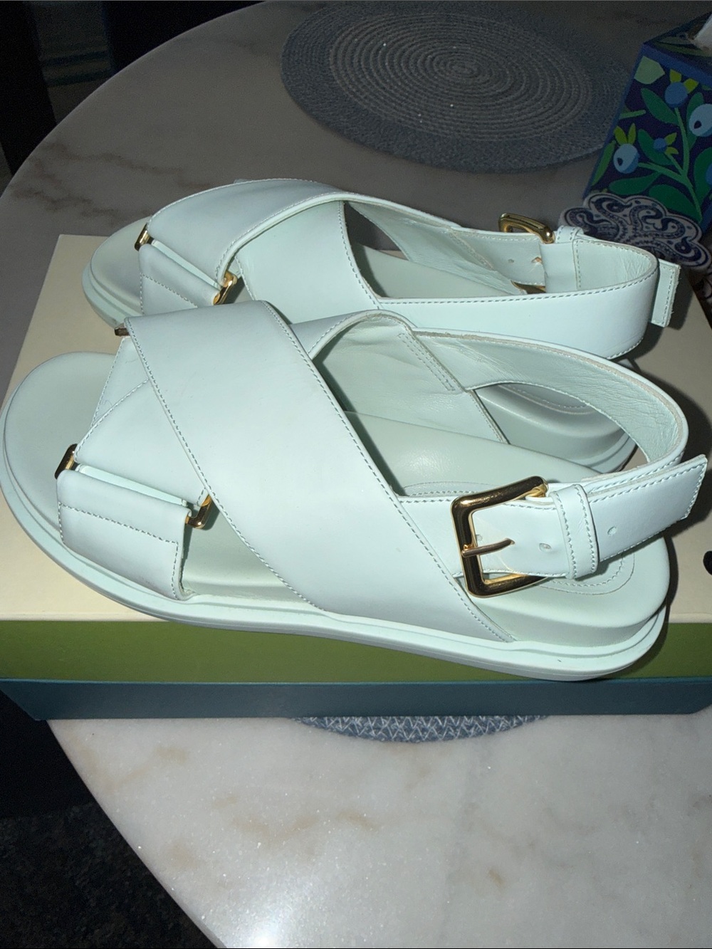 Edgy Marni Leather Sandals